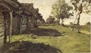 Levitan, Isaak Sunny day in the village oil painting artist